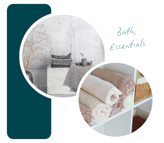 Variety of Bath Linens and Accessories